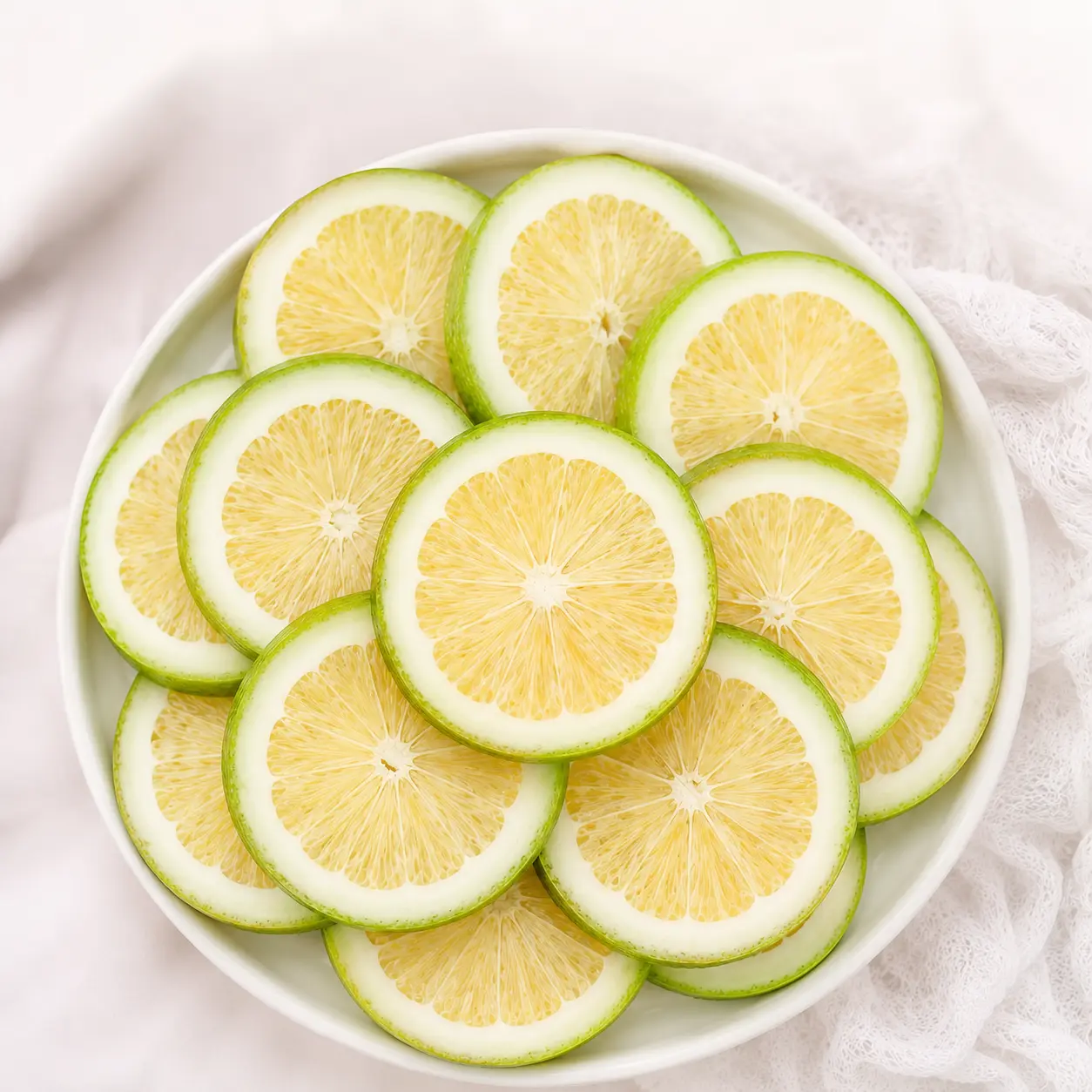 Natural Freeze-Dried Lime Wheels & Pure Lemon Snacks, 50g Healthy Flavor Dried Snack, No Added Sugar/Dye/Scents, for Drink Garnish, Cocktails, Sugar Free, Fruit Snack