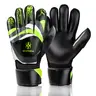 GKHMNEW Kids' Goalie Fit Soccer Goalkeeper Gloves - Soccer Gear, Strong Grip Latex, Breathable Mesh, Double Wrist Support, Football Equipment for Boys Who Play Football