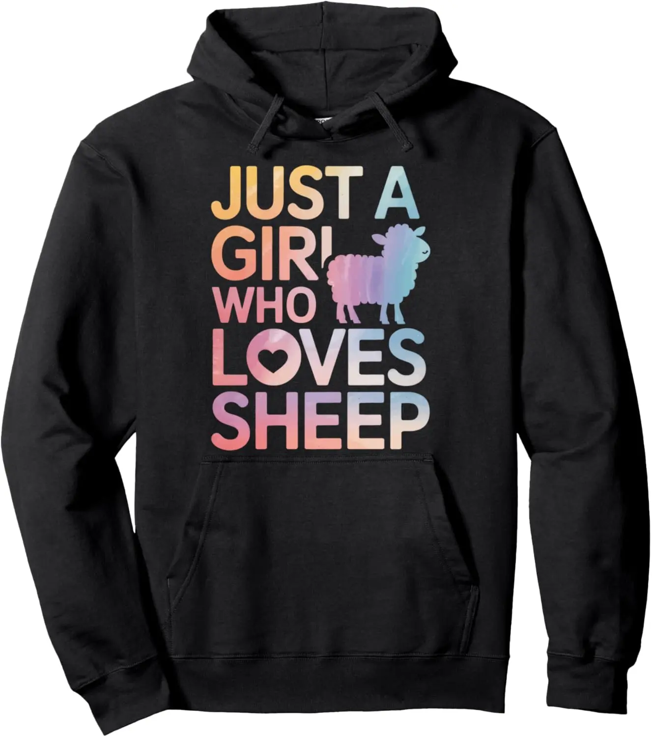 Sheep Just A Girl Who Loves Sheep Pullover Hoodie 4