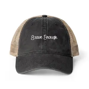Brave Enough Women's Washed Mesh-Back Cap