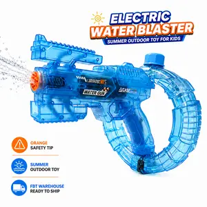 2026LED Electric Water Blaster with Space Energy Ring Design, High-pressure & Long-range, Large Capacit【Safe & Harmless Water Gun Toy】 pool party