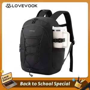 LOVEVOOK Laptop Backpack for Women with Pouch Pocket for Large Capacity Cup,15.6&17 Inch Professional Work Computer Laptop College Teacher Personal Item Travel Bag,Lightweight Hiking Backpack Purse