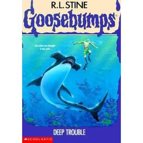 Used Children's Book - Goosebumps Deep Trouble by R.L. Stine (Paperback, 0.26 lbs, New Bonus Materials, English Language), Storybook
