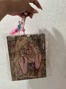 transparent cosmetic bag with makeup kit included