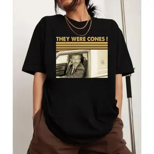 They Were Cones Retro Quote T-shirt, Vintage Humor Graphic Tee, Classic Meme Style Unisex Tshirt, The Wedding Singer Movie TV Series Shirt Top Cotton
