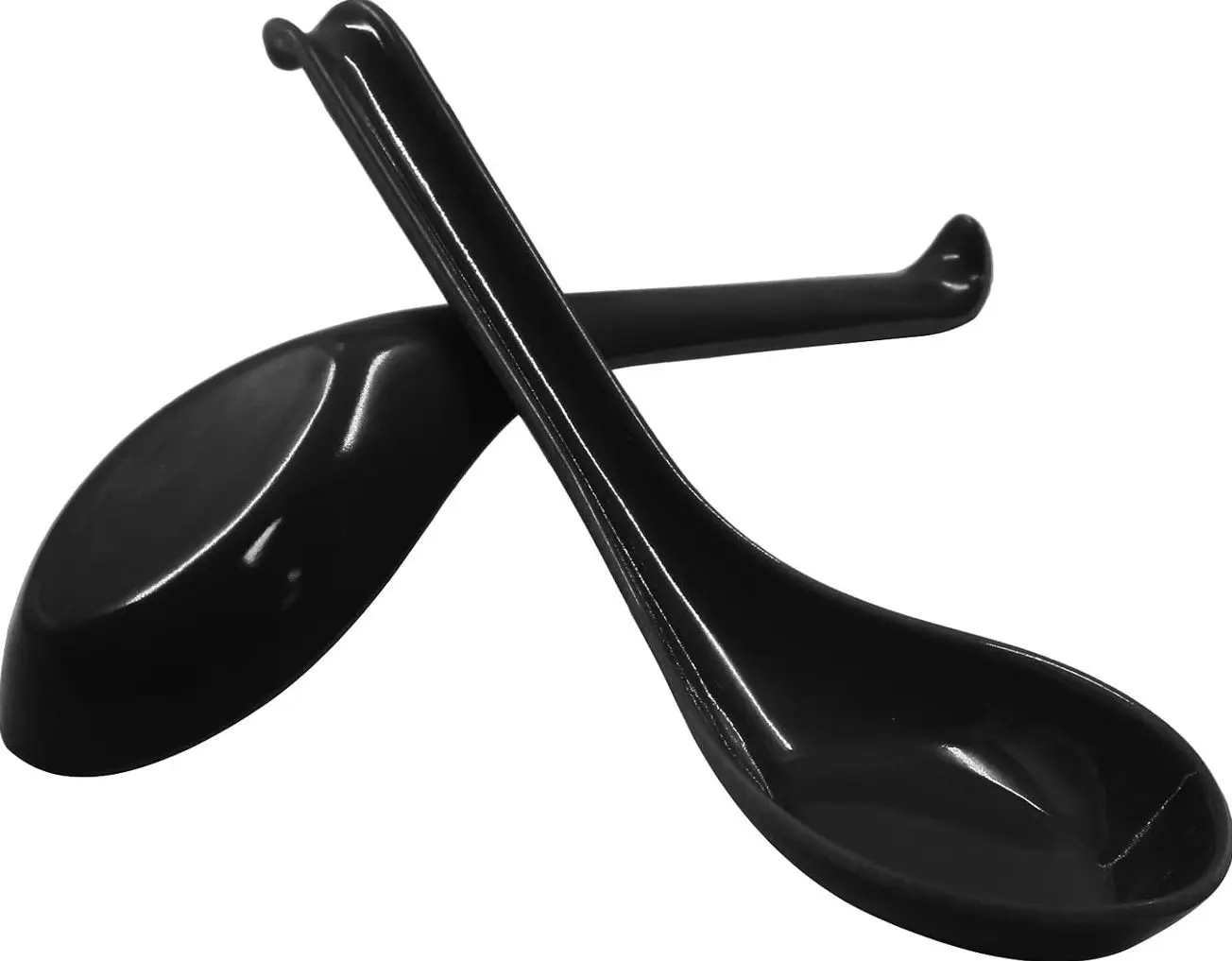 Asian Soup Spoons, 2PCS, | Chinese Japanese , Wonton Dumpling Pho, Rice Noodle Soba