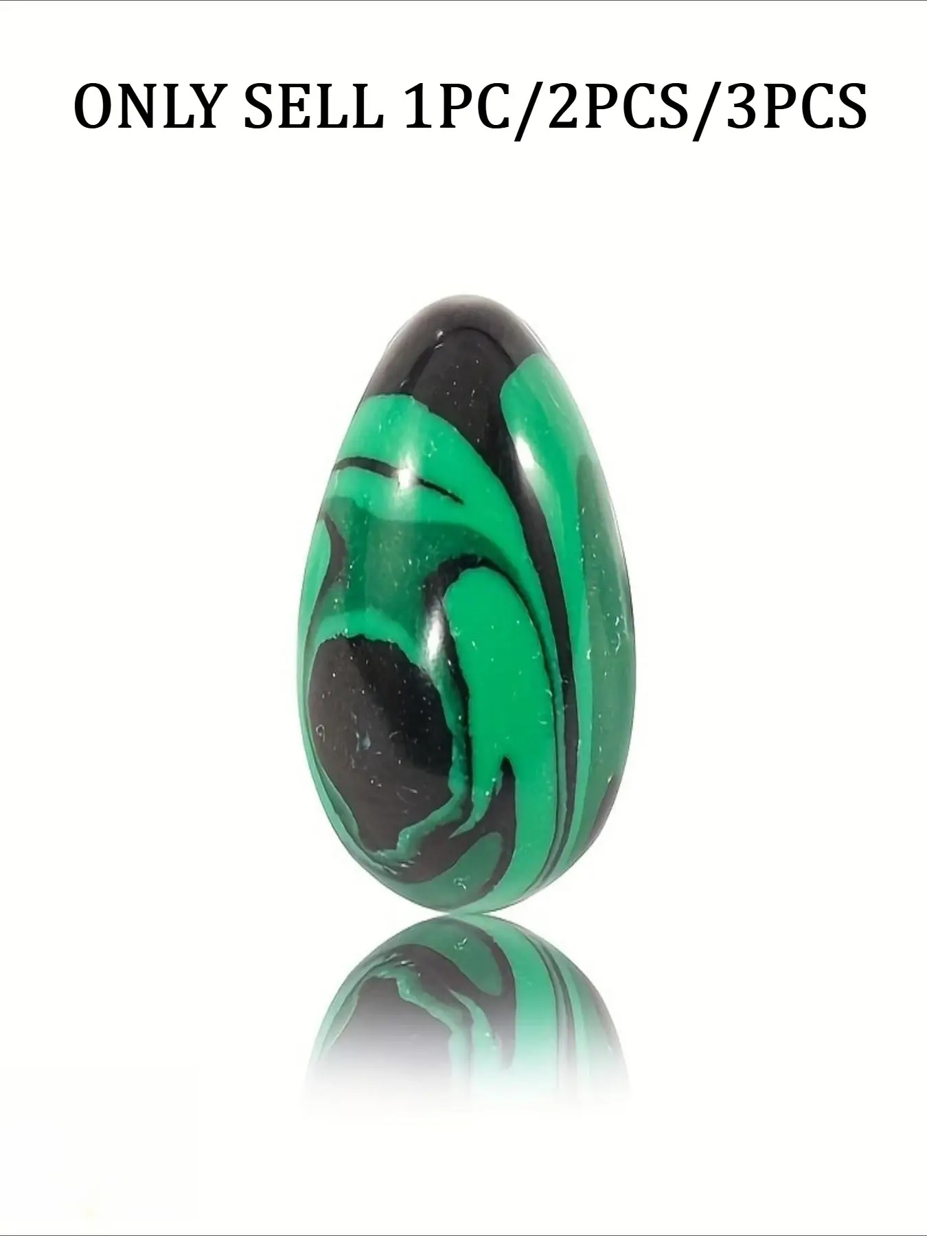 JXMYBA 1/2/3pcs Natural Malachite Gemstone Egg - Hand Carved Polished Egg Stone, Crystal Pocket Guardian, Lovely Jewelry Additions for Room Decoration, Arts And Crafts Gifts