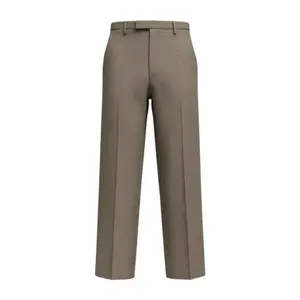 Pre-owned GUCCI Wool Small Leather Goods Houndstooth Trousers