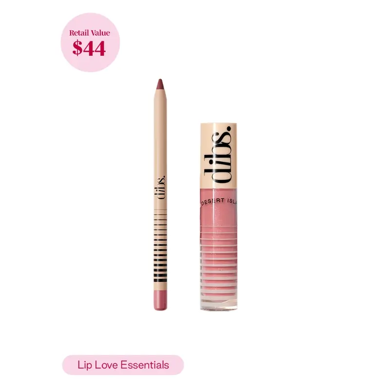 DIBS Beauty Lip Love Essentials - No Pressure Lip Liner + Go To Glossy Balm Makeup Sets