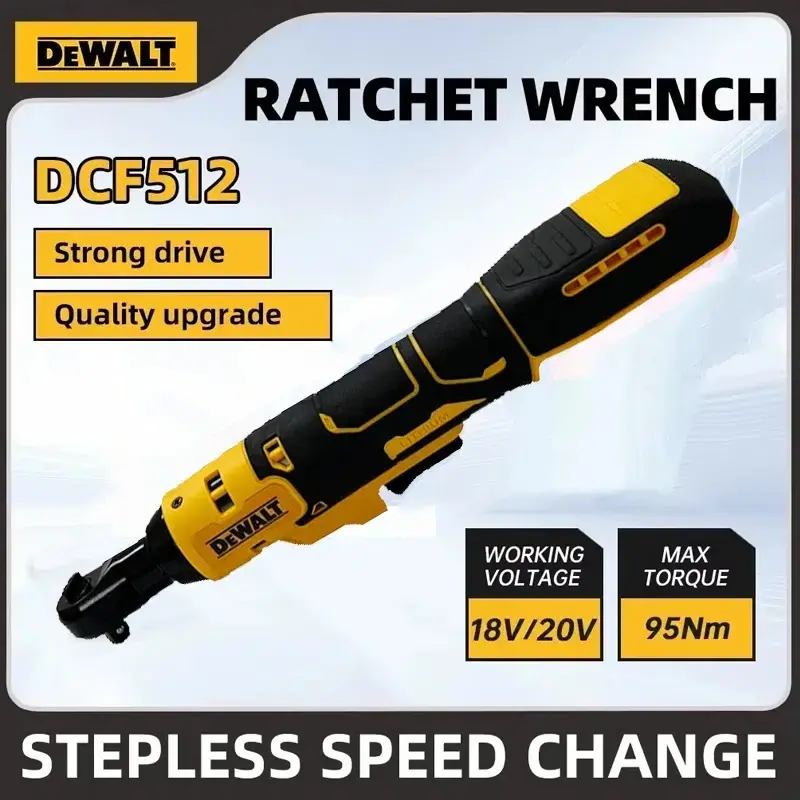 DEWALT DCF512 Cordless Right Angle Ratchet Wrench – Brushless Motor, Variable Speed & LED Light
