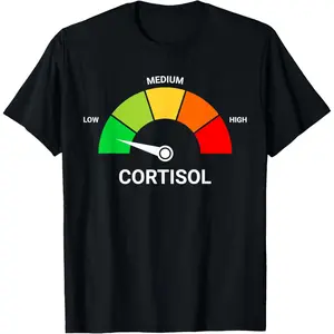 100% Cotton Low Cortisol Levels v Meme T-Shirt