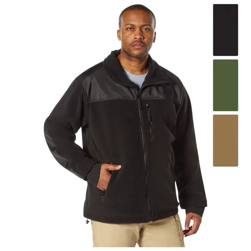 Rothco Men's Concealed Carry Spec Ops Heavyweight Polyester Fleece Jacket - Menswear Longsleeves Outdoor Utility Coat with Dual Padded Discreet Carry Pockets, Zipper