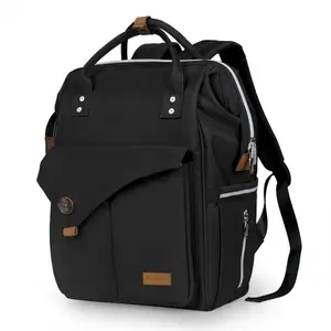 New Simple Shoulder Mom Bag, Waterproof Multi-Functional Baby Backpack, Insulated Diaper Bag, Dry Wet Separation, Insulated Pocket
