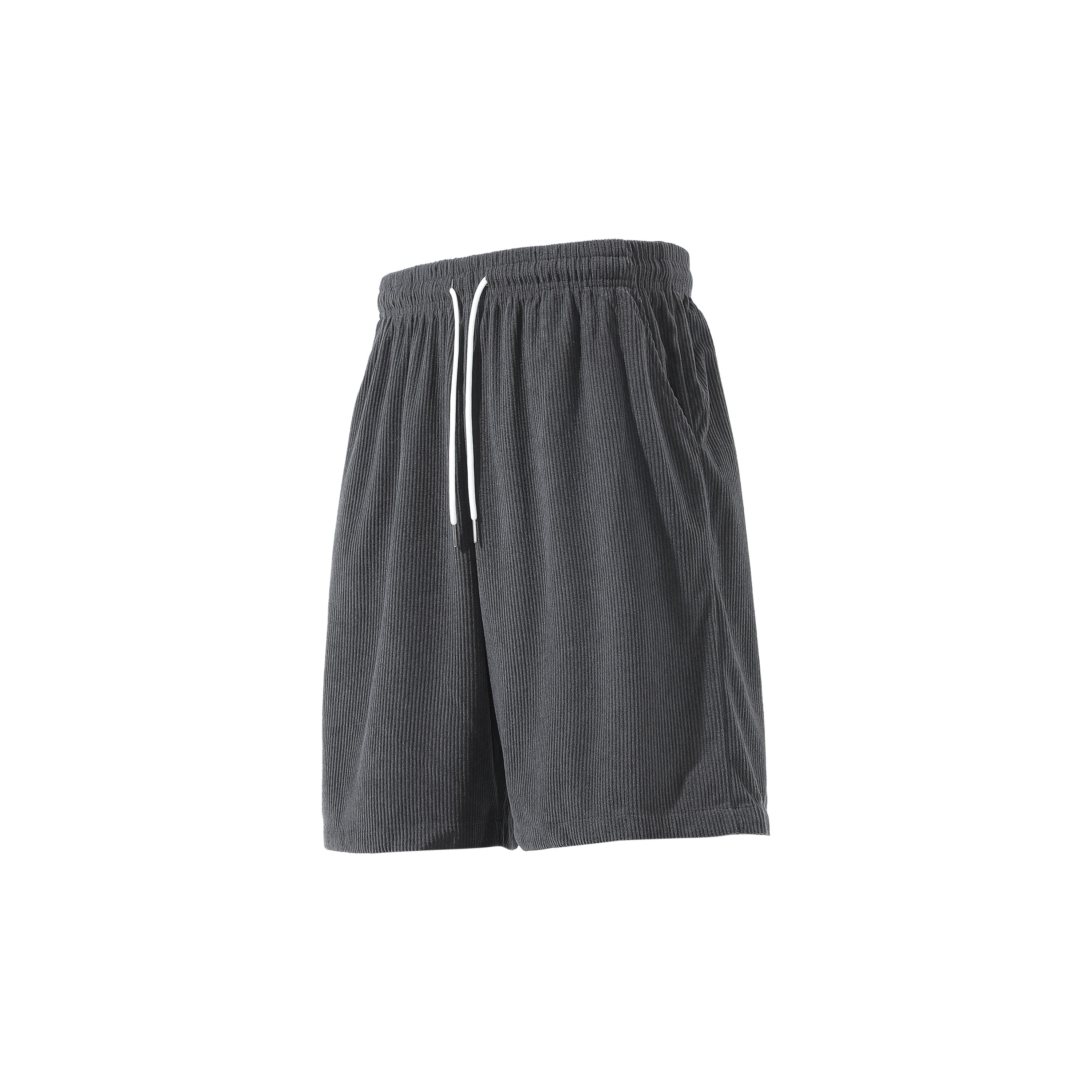 Corduroy Men’s Sports Shorts, Summer Loose Casual Mid-Length Shorts