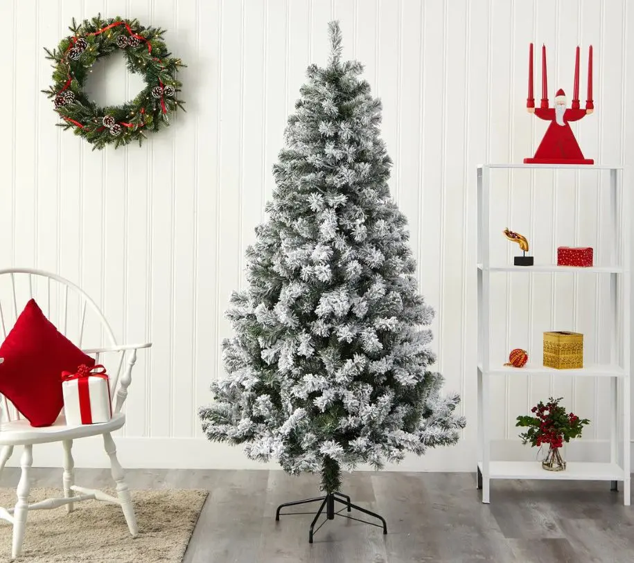 Nearly Natural 6-ft Flocked Rock Springs Christmas Tree Nearly Natural 6-ft Flocked Rock Springs Christmas Tree