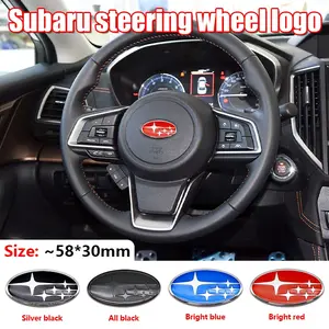 Subaru Universal Car Steering Wheel Center Sticker, Personalized Interior Decoration Decal, 1 Piece, Fits All Models, Car Accessory