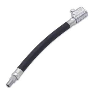 Lightning™ S2X Quick-Connect Locking Tire Inflator Air Chuck Extension | Patented Lock-on Compressor Hose Attachment (Open Flow)