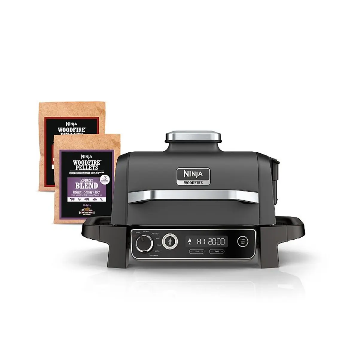 212 MAIN OG701 7-in-1 Weatherproof Woodfire Outdoor Master Grill - Vertical BBQ Grill, Smoker, Fryer, Wood Pellet Compatibility, Built-in Box, Convection Fan, Built-in Smoke Function (for Outdoor BBQs)