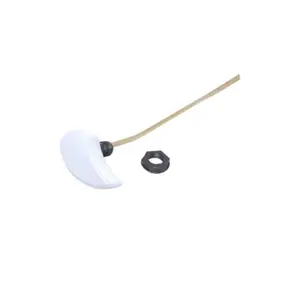212 MAIN Chrome Plated Toilet Trip Lever Kit - Left-Side Design, No.51 Ebony Finish, Universal Height Compatibility, 1.28 GPF Fit