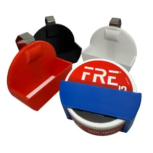 FRE Can Holster for Car Sun Visor Secure Clip Mount in Black Red White Blue Heat Resistant PETG Material for Fast Access