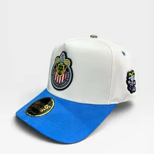 Men's Chivas Club Deportivo Adjustable Snapback Baseball Cap - Full Red & Cream, Red Club Logo, Classic Design, Outdoor Sports Cap, Stylish Functional Fashion Hats Accessory