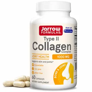 Type II Collagen Complex 1000mg Capsules for Skin Joint Cartilage and Bone Support 60 Capsules 30 Day Supply