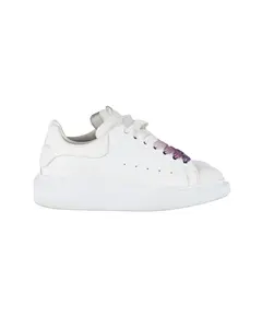 Pre-owned Alexander McQueen Alexander McQueen Oversized Sneakers in White Calfskin Leather by Rebag