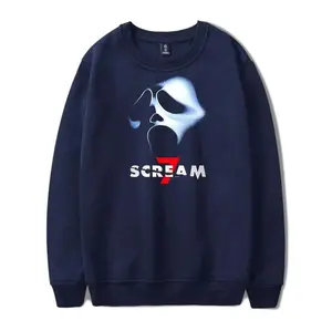 Scream 7 Movie Ghostface Merch Crewneck Sweatshirts Cosplay Women Men Fashion Long Sleeve Stylish Design Top VADX6