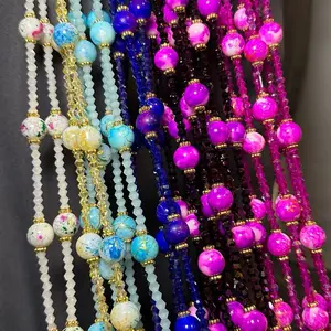 Majestic Waist Beads - Colorful Beaded Waist beads for Women, Perfect for Body Jewelry and Fashion Accessories
