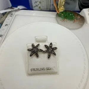925 sterling silver earrings high quality vintage stile Mexican silver high quality (( aretes de plata Mexicana elegantes piedras finas de zirconia y Tanzanite