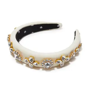 IVORY SWAROVSKI® CRYSTAL MEDALLION ALICE HEADBAND