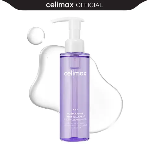 [celimax official] Derma Nature Fresh Blackhead Jojoba Cleansing Oil | Light & Non-Greasy Daily Makeup Remover, Facial Cleanser, Clogged Pore & Blackheads Removal, 150ml