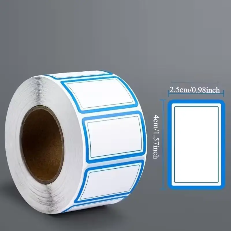 1 Reusable Freezer Roll (500 Pieces), Self Adhesive Label, Self Adhesive Stickers, Rolls Labels, Adhesive Label Paper, Waterproof & Oil-Resistant for Kitchen Organization, Pantry Labels, Food Containers, Bottles