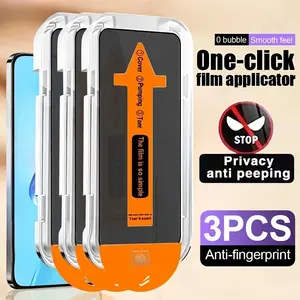 3 pcs Privacy Screen Protector Compatible With Samsung Galaxy A57 A56 A55 A54 A36 A35 A34 A26 A25 A24 A17 A16 A15 A14 A53 5G A33 A23 A13 A52 A52S A32 A22, Anti-Scratch, Anti-Fingerprint, Dust Proof Speaker, Anti-Peeping, Protection, Installation Tools