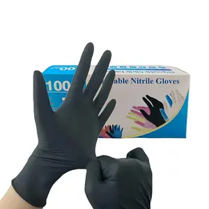 100 Pcs Thick Nitrile Disposable Gloves, Lightweight Multi-Purpose Kitchen Gloves, Lead-Free Alcohol-Free, Home Cleaning, Pet Care, Dyeing