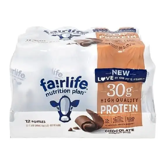 Fairlife Nutrition Plan High Protein Chocolate Shake  30g GelatinFree  115floz Pack of 12
