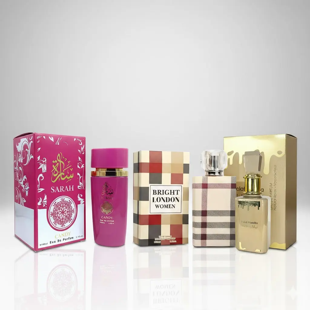 Women's Triple Perfume Set - London,Candy,Vanilla - Perfume Set