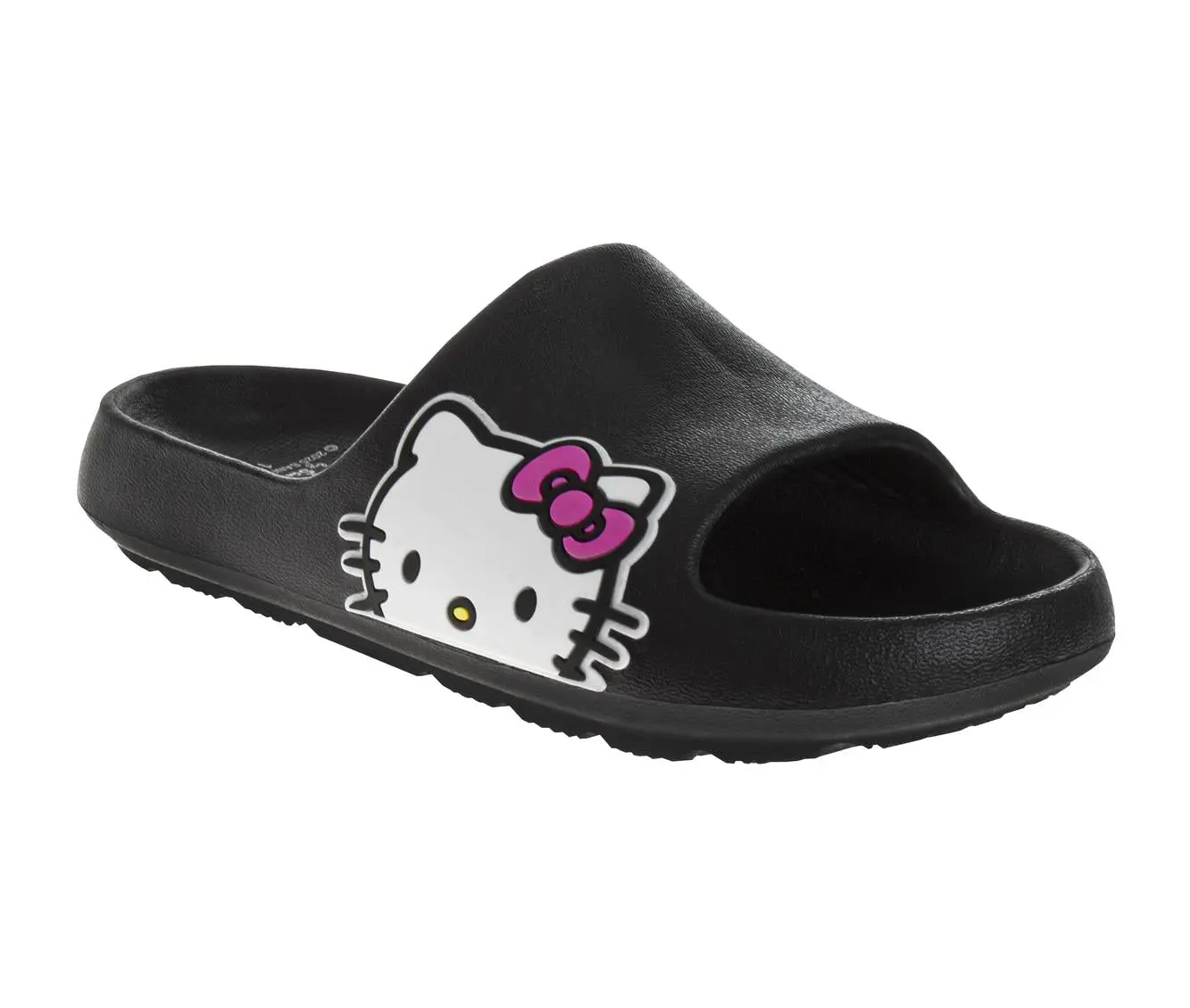 Josmo Hello Kitty Girls' Cute Cartoon Open-Toed Slipper Sandals - Breathable Materials, Rubber Sole, Casual Summer Beach Pool Shoes for Outdoor Adventures, Cute Cartoon Slides, Open Toed Slippers