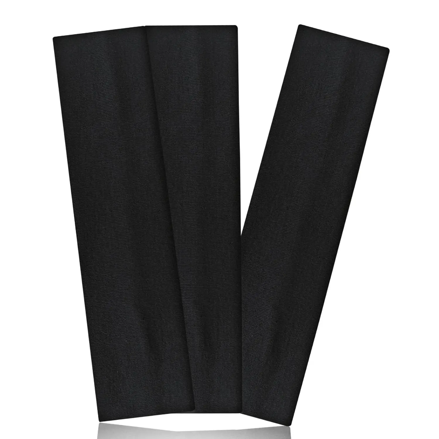Black Headbands for Women Non Slip  Bands for Women's Hair Elastic Womens Headbands Soft Cotton Cloth Fashion headband for Daily Workout  Running Yoga