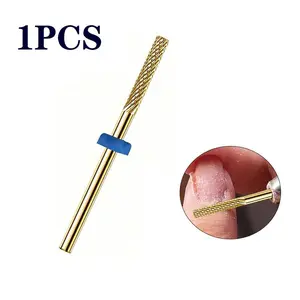 1Pcs 3/32" Carbide Tungsten Nail Drill Bits Cuticle Bit, Nail Tech Supplies Rotate Bits for Nail Drill for Dead Skin, Electric Cuticle Drill Bits for Nails Drill Bits Nail Tech Cleaning Nail