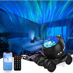 Northern Light Projector,   Projector Built-in  Speaker, White Noise Machine for  Adults, Galaxy Light for Bedroom/Ceiling/Party/ (Black)