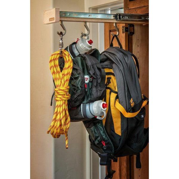 Rev-A-Shelf Pull Out Organizer Hooks w/Ball Bearing Slide System, GLD-W22-SC-7