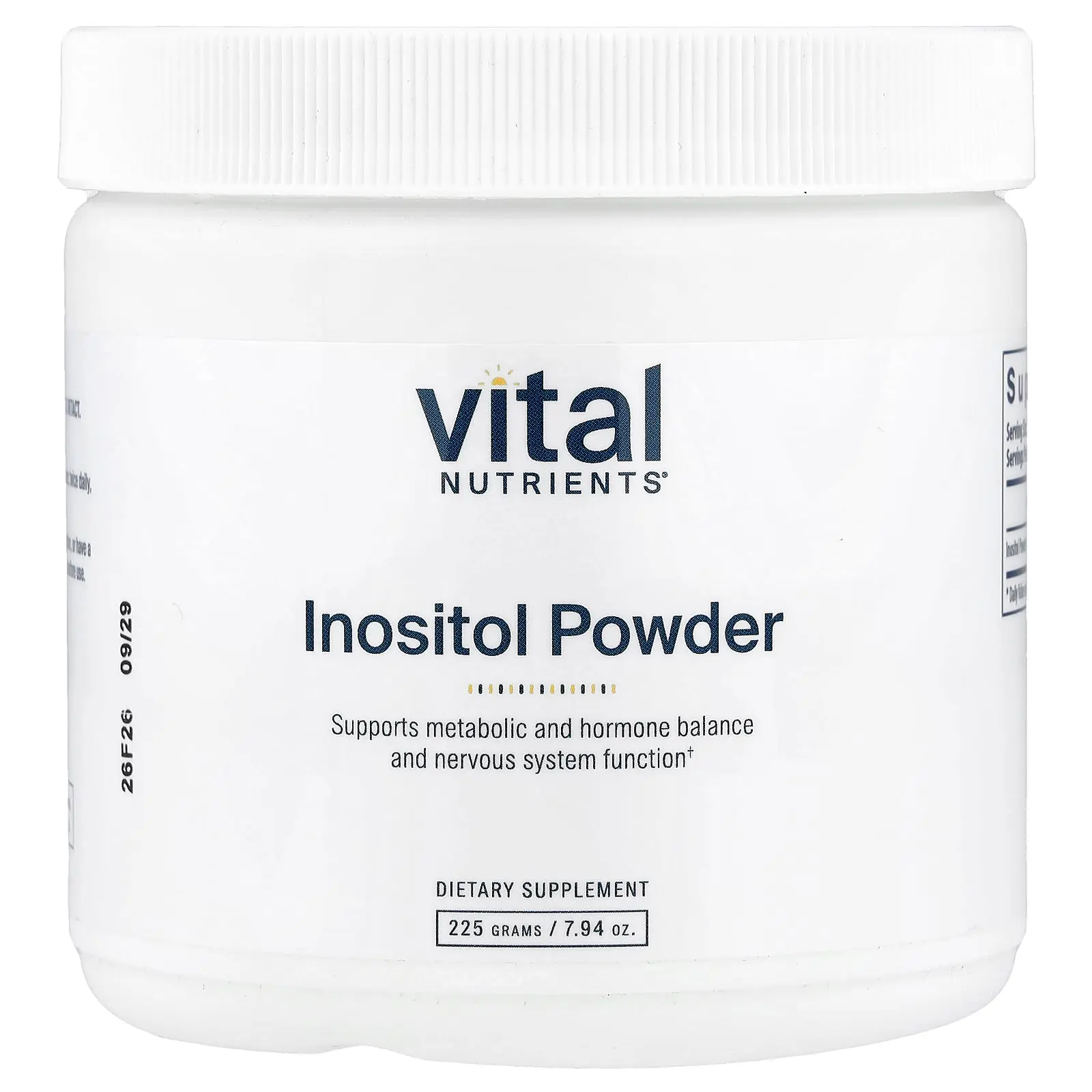 Vital Nutrients Inositol Powder, 7.94 oz (225 g)