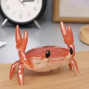 Realistic crab shaped pen holder, 1 creative cute desktop pen holder, desktop decorations for office and home, desk accessories, Fun desk supplies, summer gifts, office stationery supplies, room decoration, birthday gift, home decoration