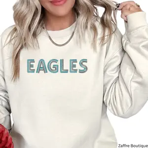 Custom Mascot Sweatshirt | Personalized School Name & Colors | Embroidered Gildan Crewneck