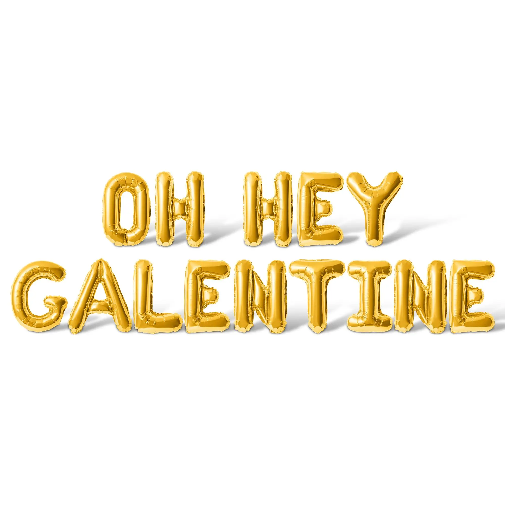 Letter Balloons - OH HEY GALENTINE 16" Inch Alphabet Letters Foil Mylar Balloon Galentines Day Party Banner