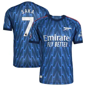 Unisex Soccer Arsenal Team #7SAKA Champions League Playoffs 2026 Home On Field Jersey - Blue
