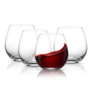 Spirits Stemless Red Wine Glasses, Set of 4