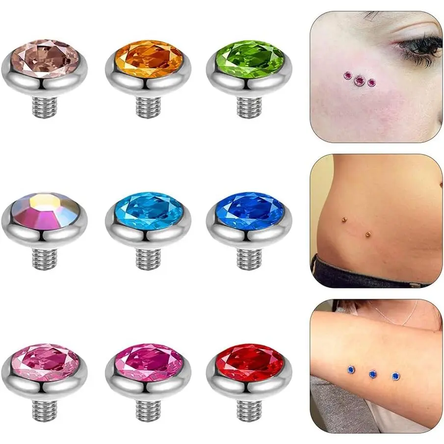 9Pcs-Mixed color Tops-3mm