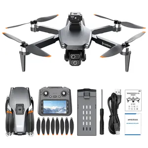 GPS Camera Drone FPV RC Quadcopter w/ Screen Remote Brushless Dual Battery